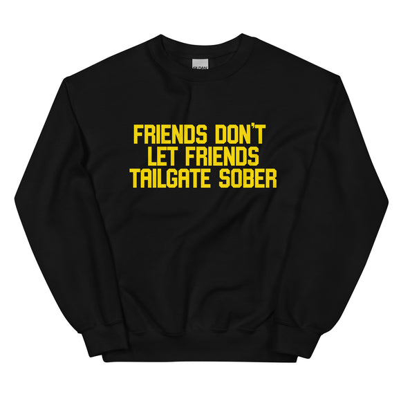 Tailgate Sober Crewneck - Black/Gold