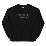 Embroidered Cold Girl Winter Crewneck