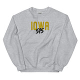 Iowa 515 Embroidered Crewneck