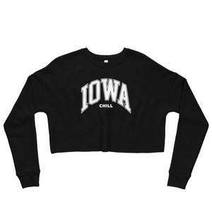 College Ruled Text Crop Sweatshirt